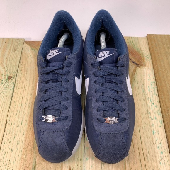 Nike Shoes Mens 7.5 Cortez 72 Basic Nylon Obsidian Navy Blue Running 819720-411 - Picture 3 of 13